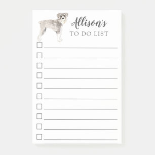 Post-it® Chien de Schnauzer personnalisé pour faire la