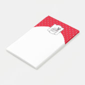 Post-it® Chien de Terrier de l'écorce pourrie (argent) mign (Incliné)