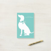 Post-it® Chien de Weimaraner Chien Puppy (Sur un bureau)