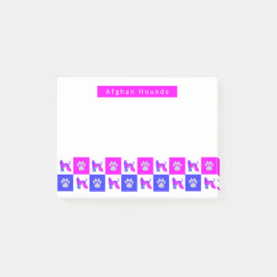 Post-it® Chien et Paw Hot Pink & Blue