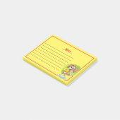Post-it® Chien mignon avec lignes Post-it Notes (Incliné)