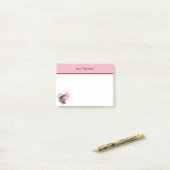 Post-it® Chien mignon personnalisé (Sur un bureau)