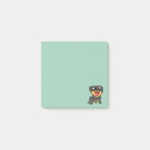 Post-it® Chien Mignon Turquoise Vert (Devant)
