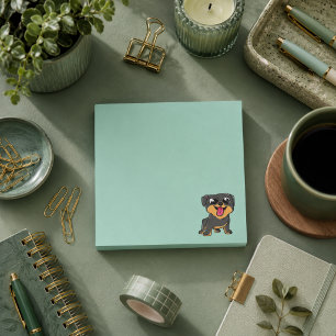 Post-it® Chien Mignon Turquoise Vert