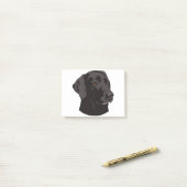 Post-it® Chien noir de laboratoire (Sur un bureau)