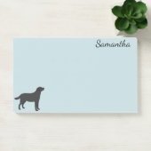 Post-it® Chien Personnalisé Labrador Retriever Noir (Bureau)