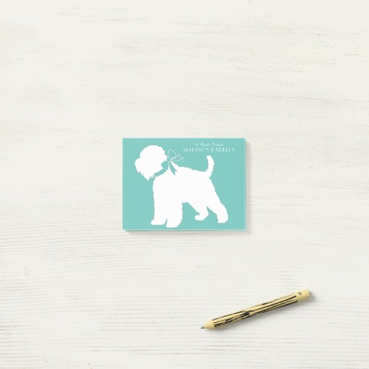 Post-it® Chien roux roux (Sur un bureau)