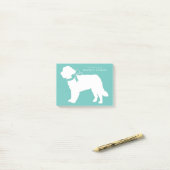 Post-it® Chien Saint-Bernard Chiot (Sur un bureau)