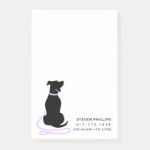 Post-it® Chien Silhouette Moderne (Devant)