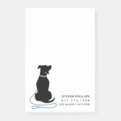 Post-it® Chien Silhouette moderne (Devant)