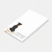 Post-it® Chien Silhouette Moderne (Incliné)
