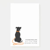 Post-it® Chien Silhouette Moderne (Devant)