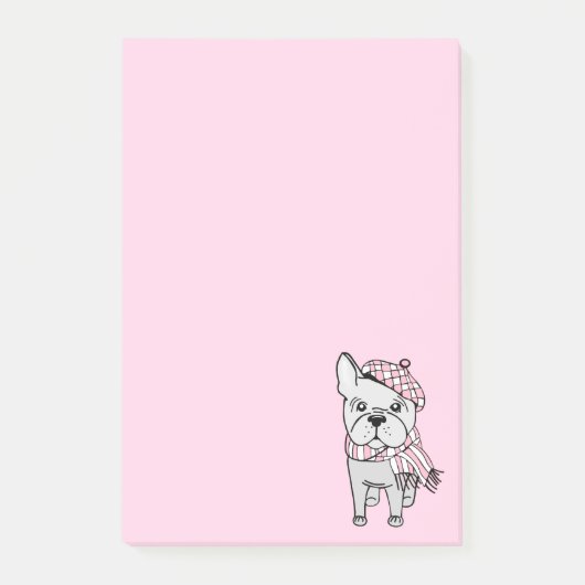Post-it® Chien-taupe français mignon (Devant)