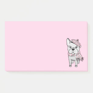 Post-it® Chien-taupe français mignon