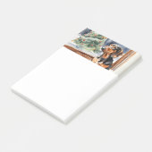 Post-it® Chien Teckel Arbre de Noël Aquarelle (Incliné)