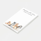 Post-it® Chiens adorables Animaux de compagnie Sitter Chien (Incliné)