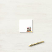 Post-it® Chiens Bunny Oreilles de Pâques Rottweiler (Sur un bureau)