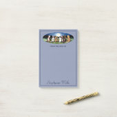 Post-it® Chiens de lune bleue personnalisés Amis Mignons An (Sur un bureau)