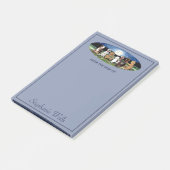 Post-it® Chiens de lune bleue personnalisés Amis Mignons An (Incliné)