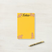 Post-it® Chiens de prairie (Sur un bureau)