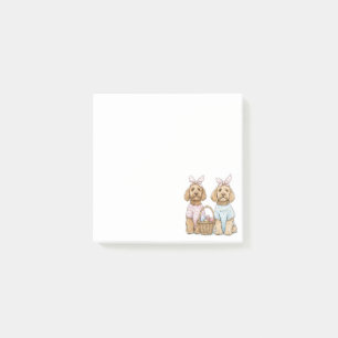 Post-it® Chiens Goldendoodle de Pâques