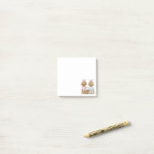 Post-it® Chiens Goldendoodle de Pâques (Sur un bureau)
