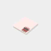 Post-it® Chiens Pug de la Saint-Valentin (Incliné)