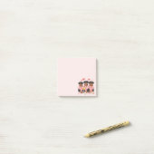 Post-it® Chiens rotules de la Saint-Valentin (Sur un bureau)