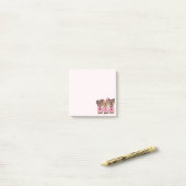 Post-it® Chiens Yorkie de la Saint-Valentin (Sur un bureau)