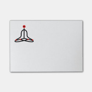 Post-it® Chiffre de bâton de pose de yoga de lotus