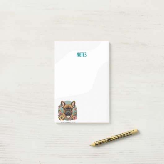 Post-it® Chiffre de taureau français (Sur un bureau)