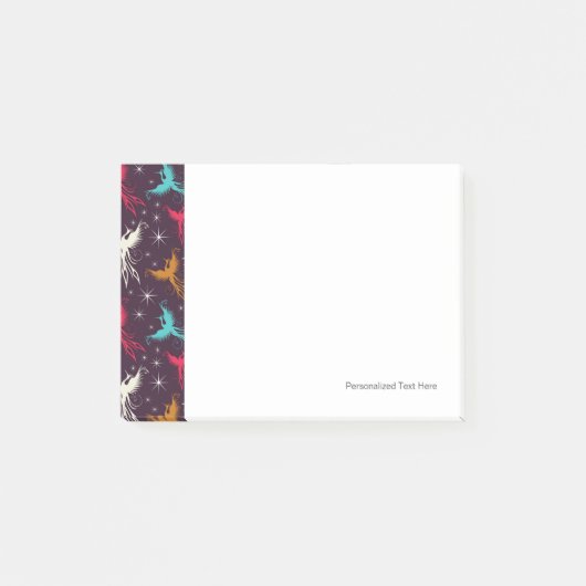 Post-it® Chiffre motif d'oiseaux de Phoenix (Devant)