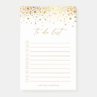 Chiffres Confetti Faux Gold Chic Personnalisés