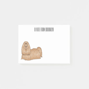Post-it® Chih tzu long cheveux dessin de chien