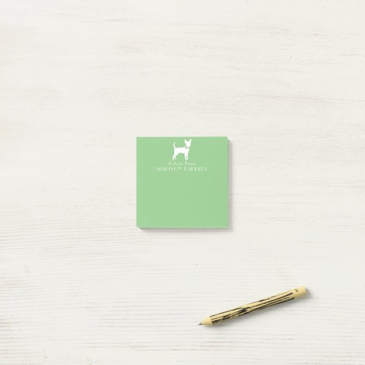 Post-it® Chihuahua Chip Chiot Notes post-it (Sur un bureau)