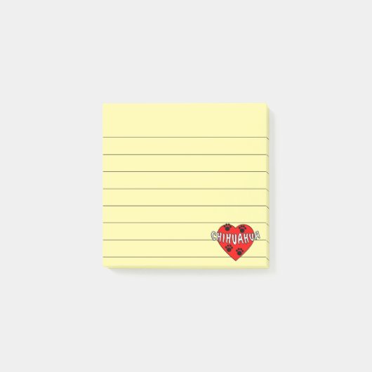 Post-it® Chihuahua Love Lined 3x3 (Devant)