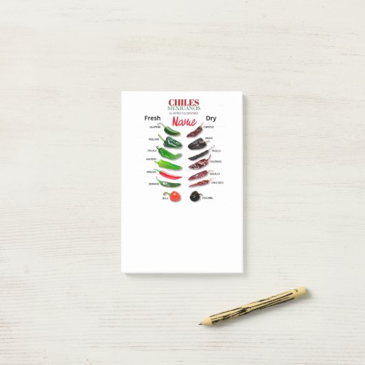 Post-it® Chiles Fresh and Dry Thunder_Cove (Sur un bureau)