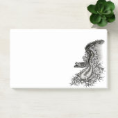 Post-it® Chine Dragon, noir et blanc Design en Tattoostyl (Bureau)