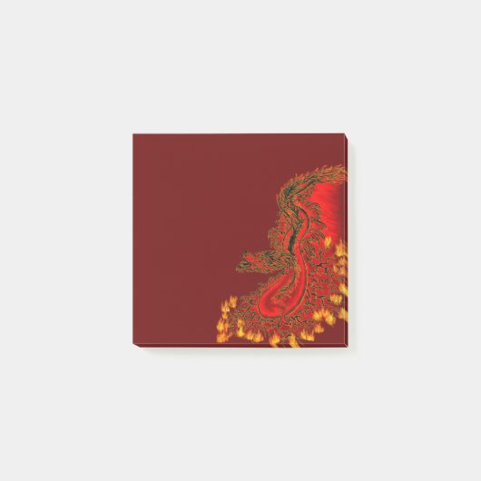 Post-it® Chine Dragon rouge et or design (Devant)