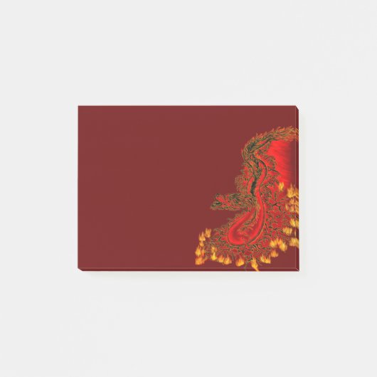 Post-it® Chine Dragon rouge et or design (Devant)