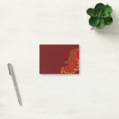 Post-it® Chine Dragon rouge et or design (Bureau)