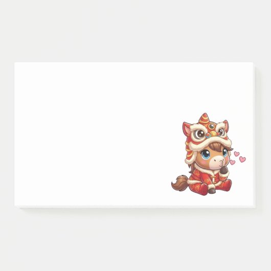 Post-it® Chinese New Year Horse 2026 Zodiac (Devant)