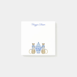 Post-it® Chinoiserie Aquarelle Cheetah Ginger Jar