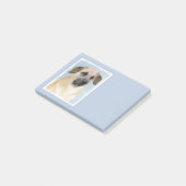 Post-it® Chinook (Oreilles Laissées) Peinture - Art Chien o (Incliné)