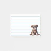 Post-it® Chiot avec yeux bleus assis et regardant Innocent (Devant)