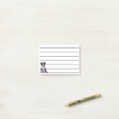 Post-it® Chiot Border Collie Mignon (Sur un bureau)