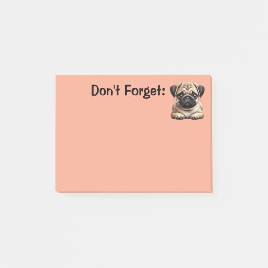 Post-it® Chiot Carlin (Devant)
