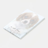 Post-it® Chiot cavalier d'épagneul du Roi Charles (Incliné)