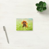 Post-it® Chiot dans le champ (Bureau)