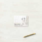 Post-it® Chiot de border collie (Sur un bureau)